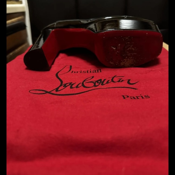 Pre Owned Christian Louboution Platform Heels Size 38 - Picture 6 of 12